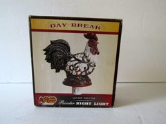 New Cracker Barrel Day Break Home Decor Rooster Night Light NIB