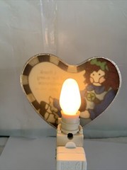 Joan Baker Stained Hand Painted Glass Night Light Designs Rare Vintage