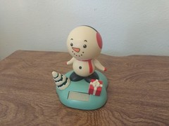 Vintage MAGIC POWER Solar Powered Dancing Snowman, Christmas, EXC