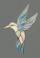 Multi-Colored Humminbird Sun Catcher