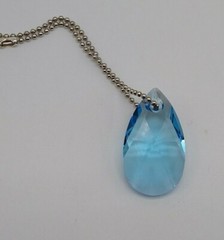 Swarovski Crystal Aquamarine 38mm Pear 6106 Suncatcher/ Ornament; Teardrop Large
