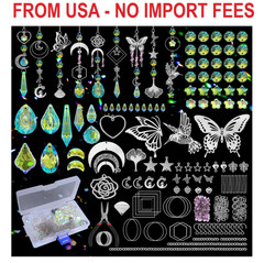 FACIACC 407 Pcs DIY Crystal Suncatcher, Sun Catchers Making Kits Craft with Hook