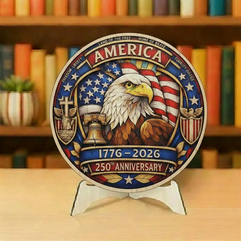 Patriotic 250th Anniversary 3D Print Coin