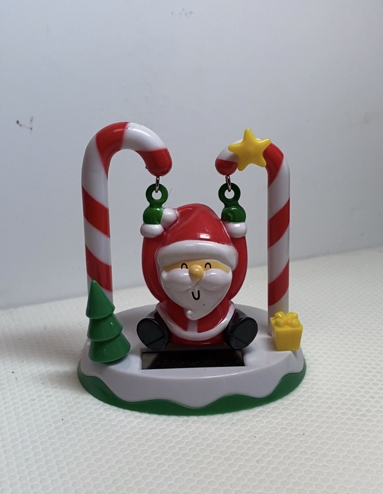 New Solar Powered Dancing Toy Bobble Head Christmas Santa – Swinging Santa