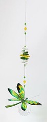 Dragonfly crystal suncatcher gift, handmade window hanging suncatchers Australia