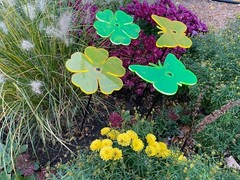 Suncatcher Acrylic Butterfly Set of (2) Yellow & Green 6” Wide x 4″ Tall x 24”