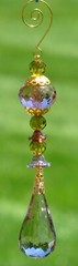 Colorful Crystal Quality Acrylic Ornament with Hanger Hook 7 Inches Long