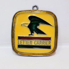 Stained Glass Suncatcher United States Postal Service Mail Letter Carrier Emblem