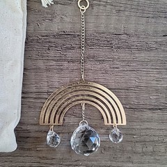 Mini Suncatcher By Scout Curated Wears Crystal and Gold Toned Metal