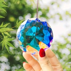 Rainbow Maker Glass Crystal Prism Suncatcher Hanging Chandelier Decoration