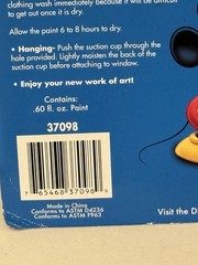 Mickey Mouse & Pluto Stained Glass Sun Catcher With Heart Disney – 4.5”
