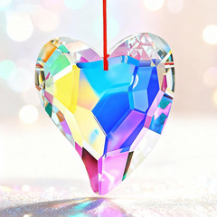 3Inch Rainbow Sun Catcher Crystals for Windows AB Colored Large Crystal Octagona