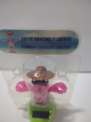 Solar Powered Dancing Toy Bobble Head Flamingo NOS Car Workspace Room