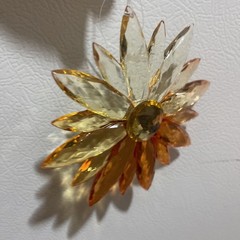 Set Of 4 Sun catchers Daisies Sparklers 5 Inch Each
