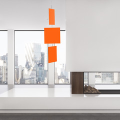 MODcast Art Mobiles + Dividers | Orange | Sultry. Elegant. Minimalist. Modern.
