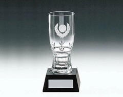 (Comes in a gift box) Q165-1786 Kagami Crystal Glass Trophy (Larg From Japan