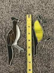 VTG Stained Glass Birds Window SunCatchers Lot Of 5