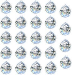 Crystal Prism Ball Sun Catcher – 24 Pack 20mm Hanging Decor for Windows, Wedd…