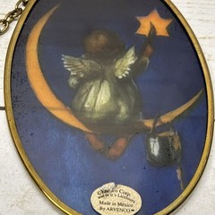Via Vermont Art Catcher Angle Sitting On The Moon 4.5” Vintage 1995