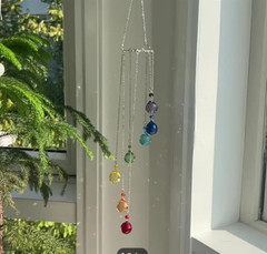 Tree of Life Hanging Wind Chime SunCatcher Home Decor Window Decorative Gift
