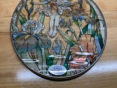 AMIA Handcrafted Glass Oval Fairy Sun-Catcher 9” X 6.5”