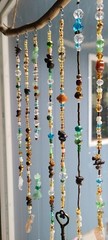 Handmade Suncatcher With Crystals. Windchime. Window Hanging. Garden Decor.