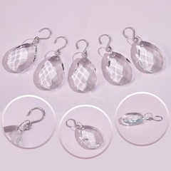 1 Box 10Pcs 38mm Crystal Sun Catcher Prisms Chandelier Crystals Replacement