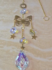 Butterfly Crystal Sun Catcher Reflector For Home And Garden