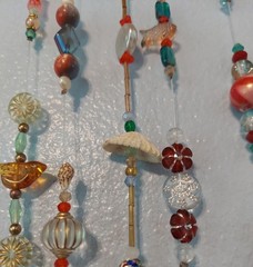 Handcrafted Bikini Ms. Starfish Windchime/suncatcher…. 4×14 Inches