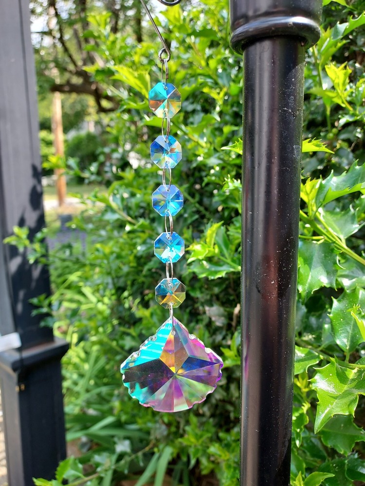 Crystal Rainbow Suncatcher Bead Prisms 7″-8″ long