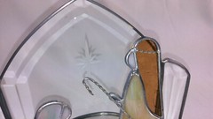 Vintage Nativity Scene Mary Joseph Baby Jesus Suncatcher Stained Glass