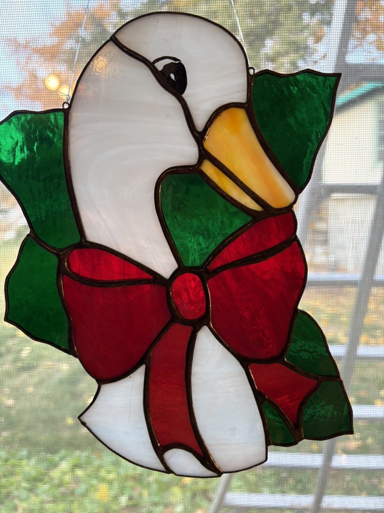 Stained Glass Goose Pics Copper foil method