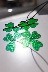 Stained Glass 4 Leaf Clover Suncatcher – Lucky Shamrock Table Decor Gift