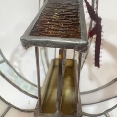 Stained Glass Nativity Circle 3D Suncatcher 7” Round Handmade Hanging Jesus Mary