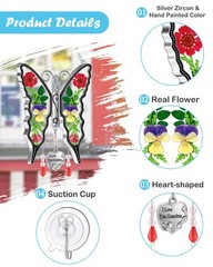Butterfly Suncatcher Stained Glass for Window Home Decor Gifts for Women