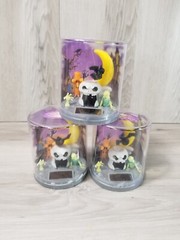 Greenbrier Solar Power Fluttering Bat And Skull Lot of 3 Halloween