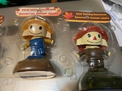 Scarecrow Solar Dancer Dancing Snowman (lot of 4) new