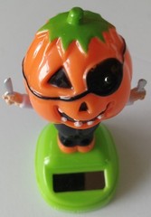 Solar Powered Happy Halloween Dancing Pumpkin Head Guy Working