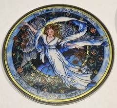 NEW GLASSMASTERS 6-1/4″ GUARDIAN ANGEL PSALMS 91:1 SUNCATCHER