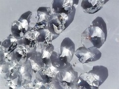 100x 14mm Clear Crystal Suncatcher Octagon beads 1Hole, rainbow prism supplies