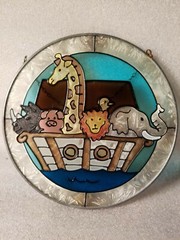 Spoonliques Noah’s Arc Sun catcher 6″ Round Nursery Baby Room Biblical