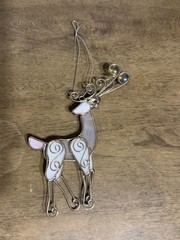 Stained Glass Christmas Reindeer Suncatcher