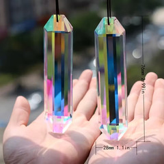 5″ Large Crystal Sun Catcher Prisms for Windows AB Colored Suncatcher Crystals