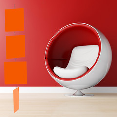 MODcast Art Mobiles + Dividers | Orange | Sultry. Elegant. Minimalist. Modern.