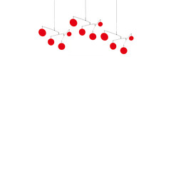 Stunning Red Atomic Mobile – DIY Colorful Home Decor – Modernism MCM Retro Style