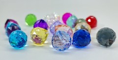 4x 20mm Black Crystal Suncatcher Ball, chandelier pendant jewelry prism supplies
