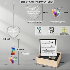 Unique Crystal Suncatcher for Sister’s Birthday | Heart Window Decor