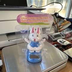 Dancing Dashboard Bobble Bunny Solar Powered