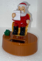 Solar Dancing Toy Bobble Head Solar Cute Santa In A Rocking Chair Christmas xmas