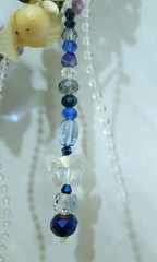 Handmade 6″ Sun Catcher Glass Butterfly Floral Blue Heart 3 Light Settings